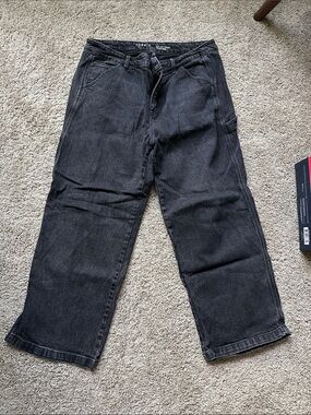 torrid Black Wide-Leg Cargo Pants for Men